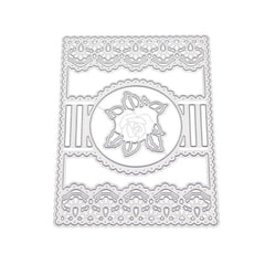 Rectangle Lace Frame Scrapbooking Cutting Dies Metal Stencil