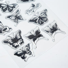 Butterfly Cartoon Transparent Stamp for Stationery