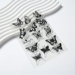 Butterfly Cartoon Transparent Stamp for Stationery