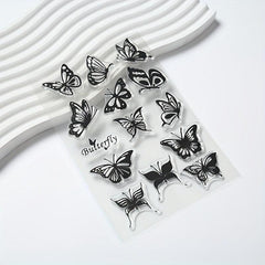Butterfly Cartoon Transparent Stamp for Stationery