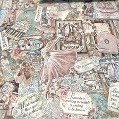 20sheets Retro Material Paper Retro Journal for Ballet Decoration