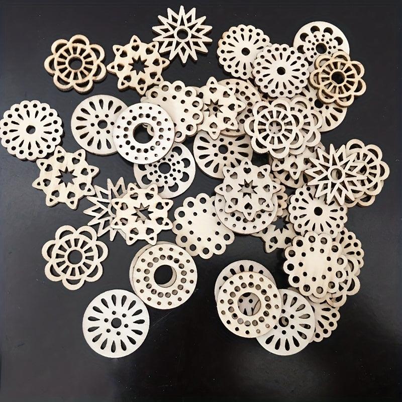 20pcs Unfinished Mini Wooden Crafts for Painting, Decorating & Staining