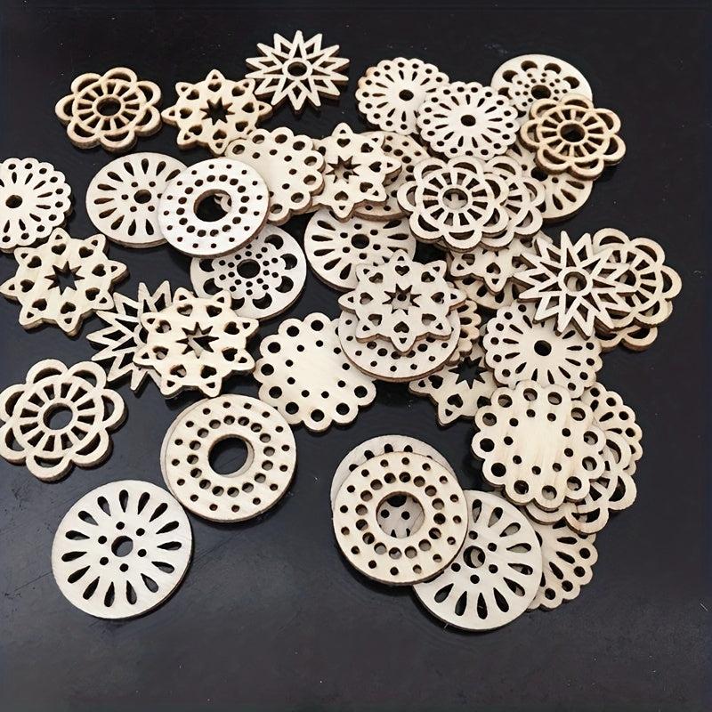20pcs Unfinished Mini Wooden Crafts for Painting, Decorating & Staining