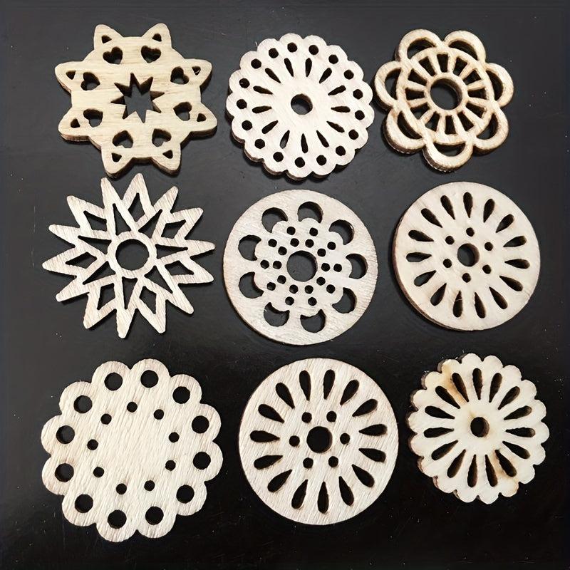 20pcs Unfinished Mini Wooden Crafts for Painting, Decorating & Staining