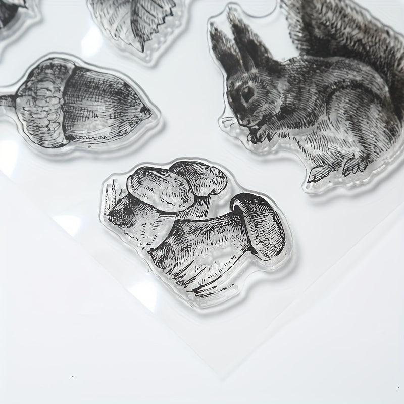Cartoon Transparent Stamp Journal Stamp Reusable Stationery