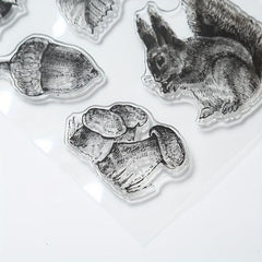 Cartoon Transparent Stamp Journal Stamp Reusable Stationery