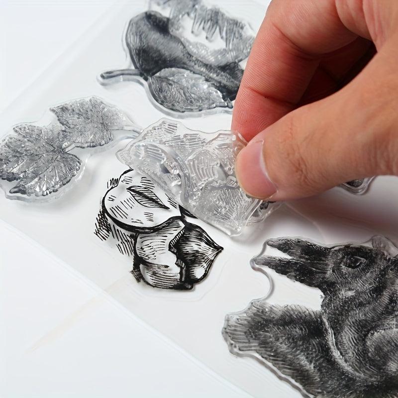 Cartoon Transparent Stamp Journal Stamp Reusable Stationery