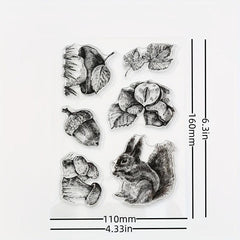 Cartoon Transparent Stamp Journal Stamp Reusable Stationery
