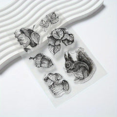Cartoon Transparent Stamp Journal Stamp Reusable Stationery