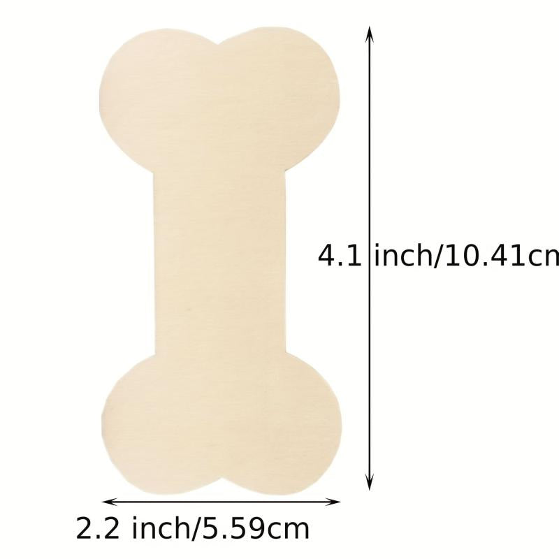 10pcs Unpolished Wooden Dog Bone & Paw Cut Crafts DIY Projects Party Decoration