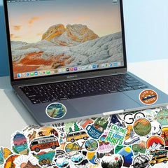 100pcs Cartoon Waterproof Stickers for Skateboard Guitar Luggage Car