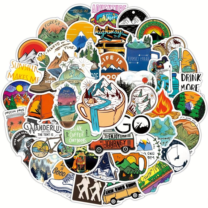 100pcs Cartoon Waterproof Stickers for Skateboard Guitar Luggage Car