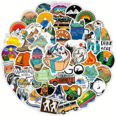 100pcs Cartoon Waterproof Stickers for Skateboard Guitar Luggage Car