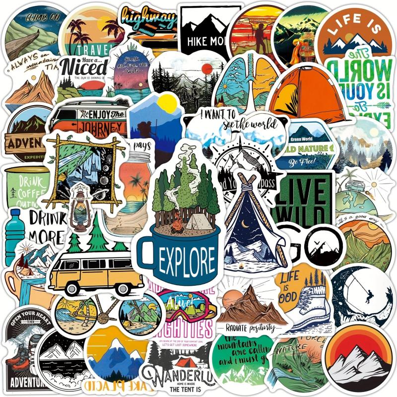 100pcs Cartoon Waterproof Stickers for Skateboard Guitar Luggage Car