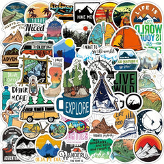 100pcs Cartoon Waterproof Stickers for Skateboard Guitar Luggage Car