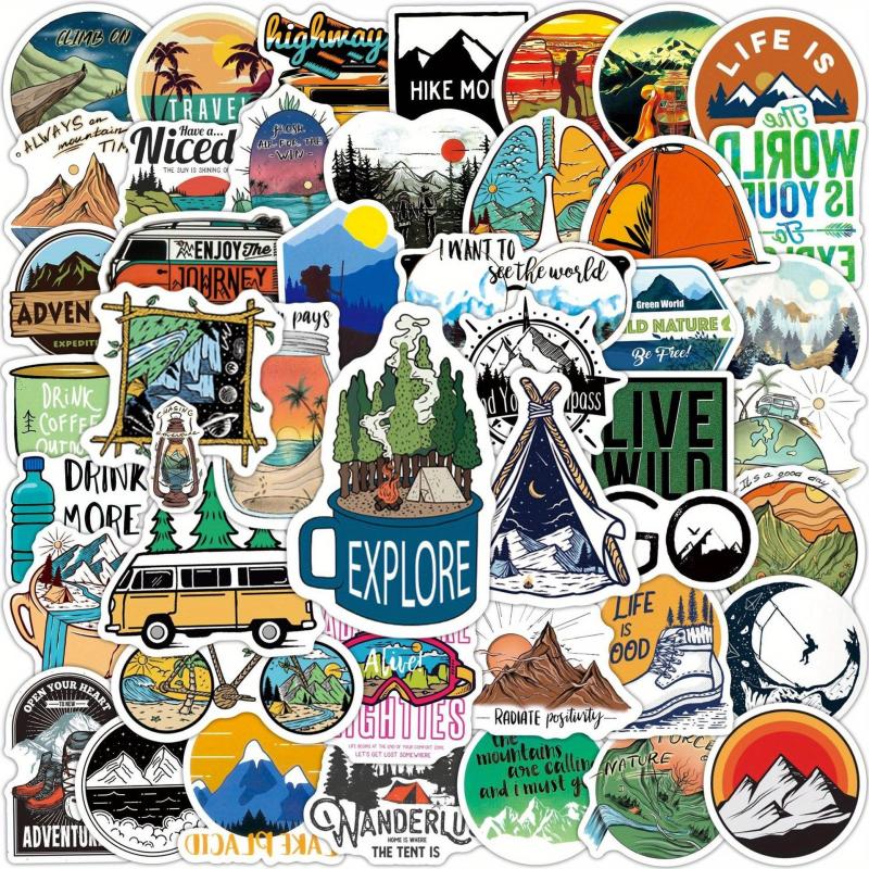 100pcs Cartoon Waterproof Stickers for Skateboard Guitar Luggage Car