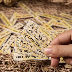 76pcs Digital Labels Stickers Diy Computer Washi Scrapbooking Stickers