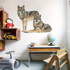 2pcs Wolf Decoration Wall Stickers for Living Room Bedroom