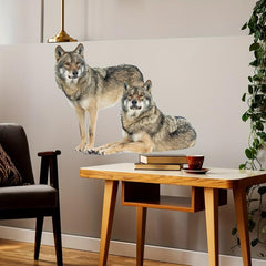 2pcs Wolf Decoration Wall Stickers for Living Room Bedroom