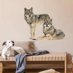 2pcs Wolf Decoration Wall Stickers for Living Room Bedroom