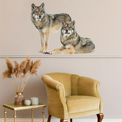 2pcs Wolf Decoration Wall Stickers for Living Room Bedroom