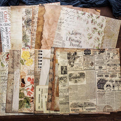 20 Sheets Retro Ballet Journal Paper for DIY Tools
