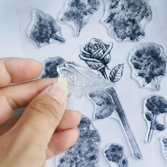 Flower Hand Account Transparent Seal for Card Making