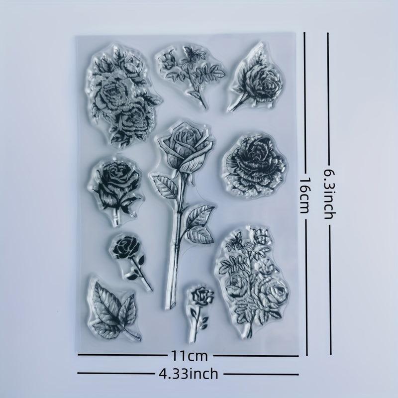 Flower Hand Account Transparent Seal for Card Making