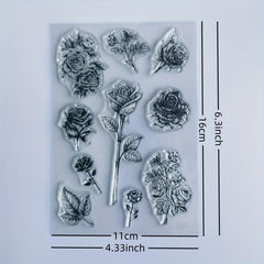 Flower Hand Account Transparent Seal for Card Making