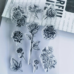 Flower Hand Account Transparent Seal for Card Making
