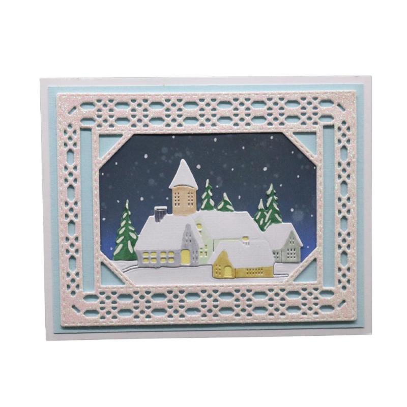 Tree Castle Metal Cutting Dies for Card Making Scrapbooking