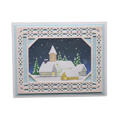 Tree Castle Metal Cutting Dies for Card Making Scrapbooking