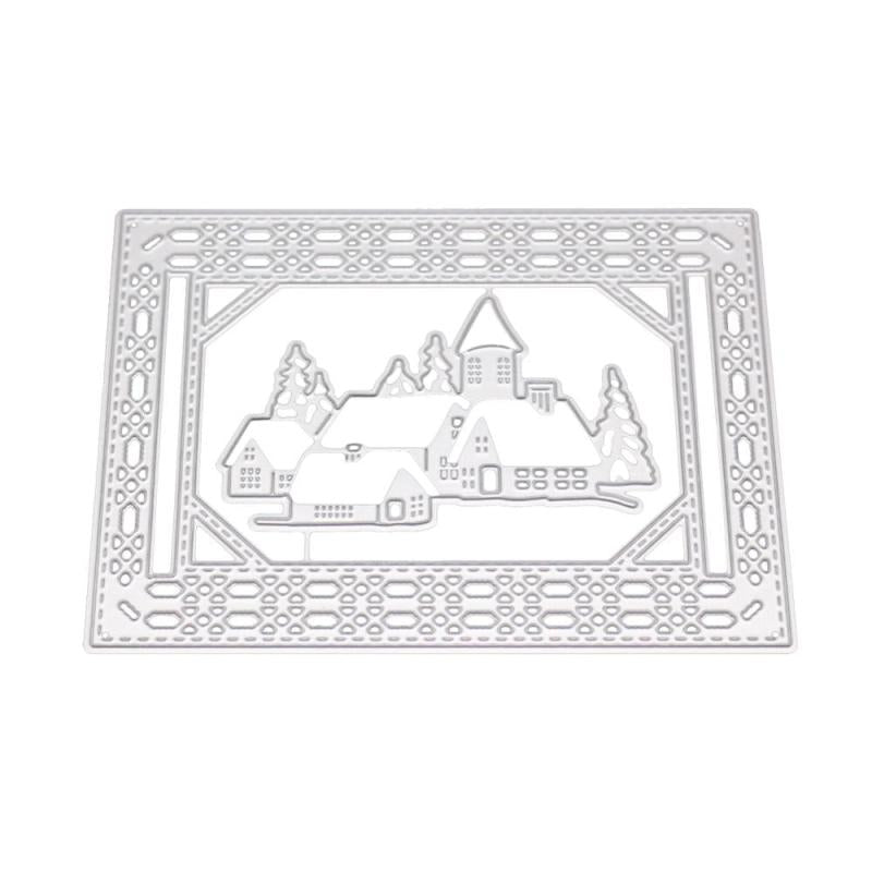 Tree Castle Metal Cutting Dies for Card Making Scrapbooking