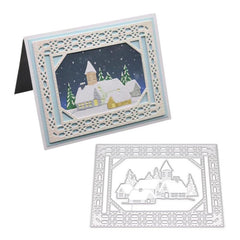Tree Castle Metal Cutting Dies for Card Making Scrapbooking