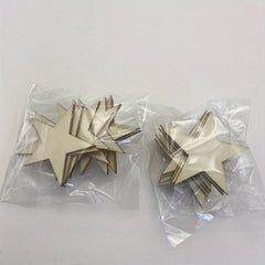 Mini Unfinished Wooden Star Decoration Christmas Wedding DIY Crafts 2in