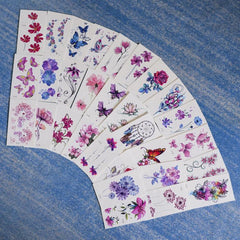 30 Sheets Flowers Temporary Tattoos For Women Waterproof Body Art Stickers