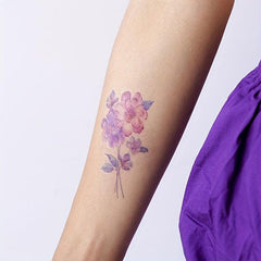 30 Sheets Flowers Temporary Tattoos For Women Waterproof Body Art Stickers