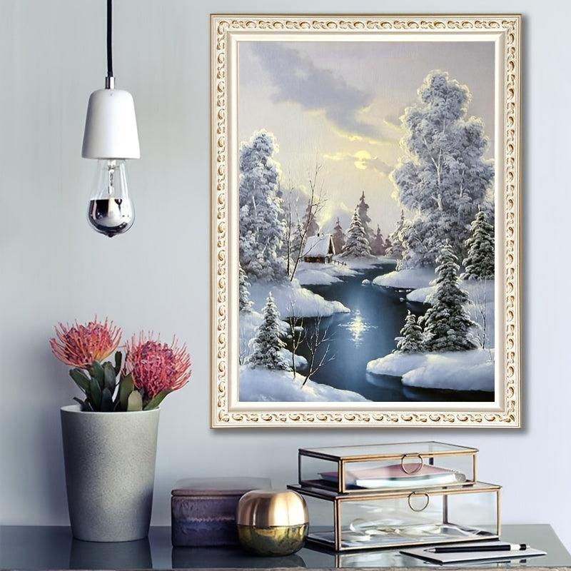 Snow Scene Diamond Painting for Living Room & Bedroom
