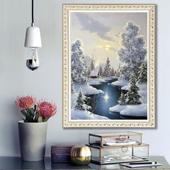 Snow Scene Diamond Painting for Living Room & Bedroom