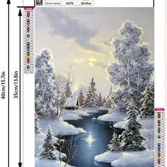 Snow Scene Diamond Painting for Living Room & Bedroom