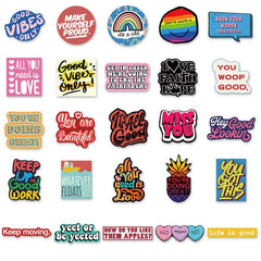 50pcs Fun English Phrase Graffiti Stickers - Add Some Fun to Your Life
