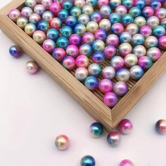 100pcs Mermaid Gradient ABS Beads for DIY Jewelry Making