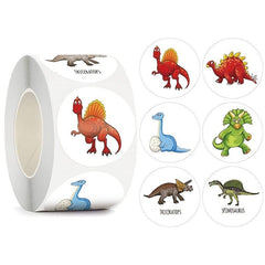 500 Dinosaur Stickers Educational Rewards