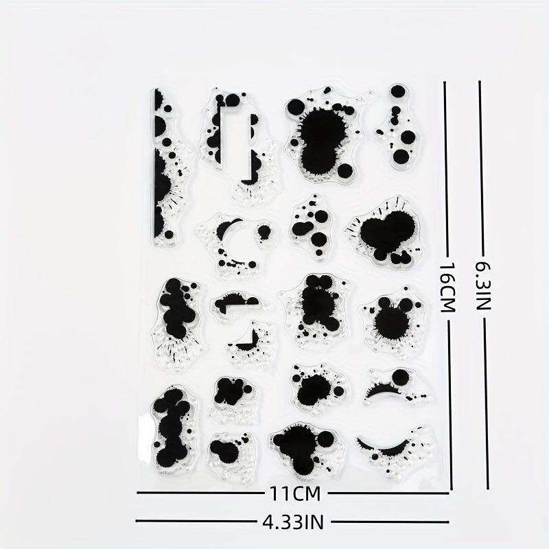 Cartoon Ink Transparent Label Stamps for Unique Crafts