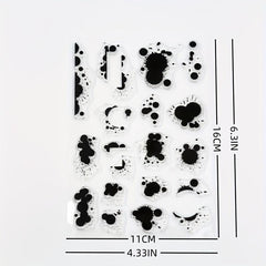 Cartoon Ink Transparent Label Stamps for Unique Crafts