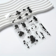 Cartoon Ink Transparent Label Stamps for Unique Crafts