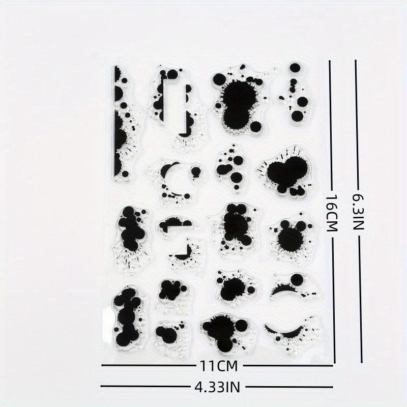 Cartoon Ink Transparent Label Stamps for Unique Crafts