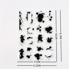 Cartoon Ink Transparent Label Stamps for Unique Crafts