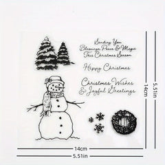 1pc Cartoon Clear Stamp for Journal & Stationery - Student Stamp for Card Making
