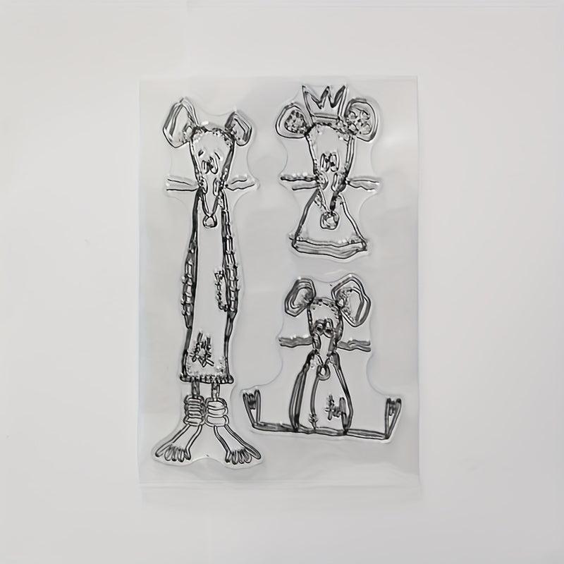 Three Mice DIY Cartoon Stamps